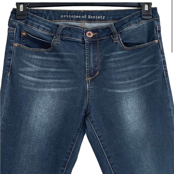 EUC ARTICLES OF SOCIETY MID RISE JEANS GLENDALE WASH GREAT STRETCH - Picture 3 of 10